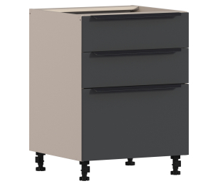 Лофт стол 3 ящ 60х82 см