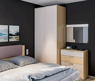 Зеркало Афина СБ-3344 Кашемир серый