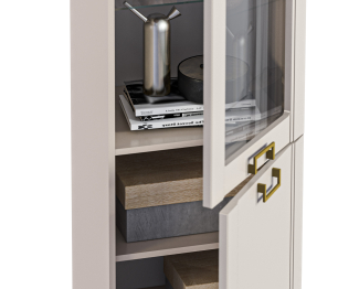 Гостиная Ассоль (тв-тумба, комод, витрина, полка)