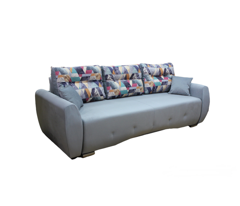 Диваны кровати со спальным местом, Прямой диван Джулиан с подлокотниками, велюр