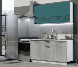 Кухня Лагуна 1,5м МДФ