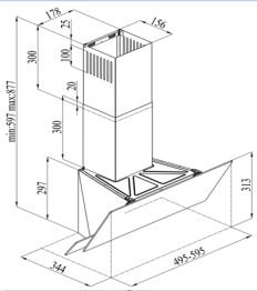 Кухонная вытяжка Oriole White 60