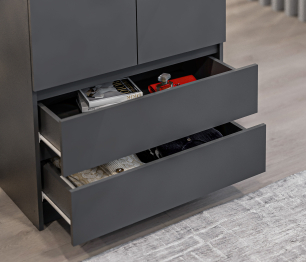 Шкаф 2 дверный с ящиками Леон СБ-3362