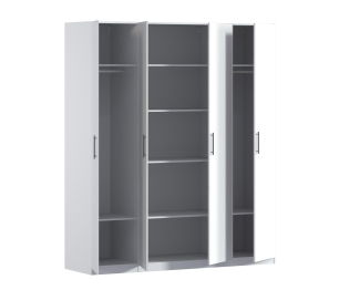 Шкаф четырехдверный Макс 2000 мм, вариант №3 (ЛДСП)