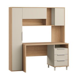 Стол рабочий Комфорт 12.95, дуб сонома, сатин