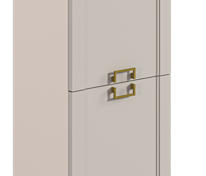 Шкафы пеналы, Шкаф-пенал Ассоль СБ-3430 Кашемир серый/МДФ Кашемир