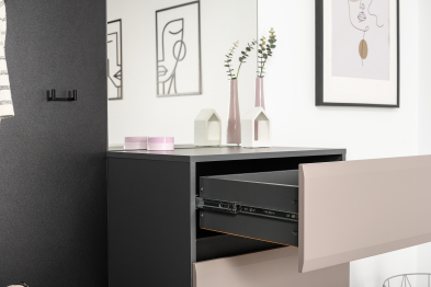 Комод Сидней 16.231.02, антрацит, веллюто капучино