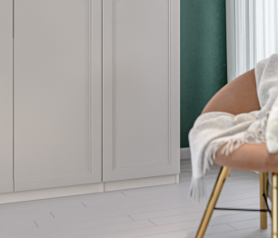 Шкаф Макс 4х дверный с фасадами Ассоль Кашемир серый