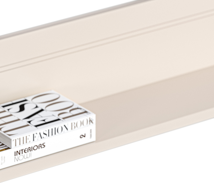 Настенные полки, Полка Ассоль СБ-3431 Кашемир серый,МДФ Кашемир