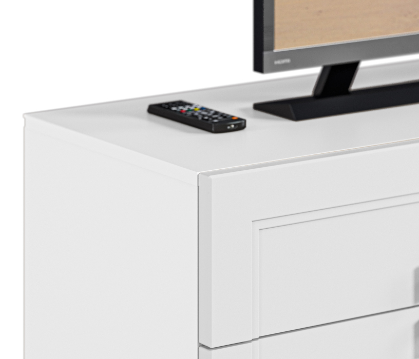 ТВ-тумбы, Тумба под телевизор Ассоль СБ-3433 Белый/МДФ Белый