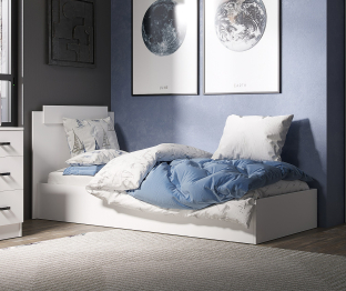 Кровать Эко 0,9 м ЛДСП