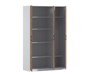 Шкаф трехдверный Макс 1500 мм, вариант №3 (ЛДСП)