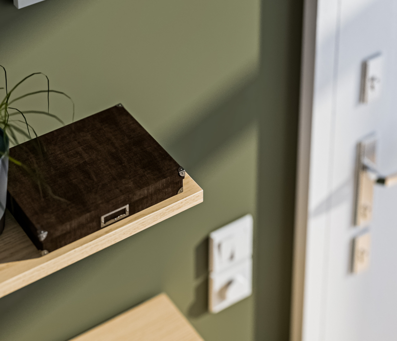 Настенные полки, Полка открытая Афина СБ-3316 Дуб Винченца