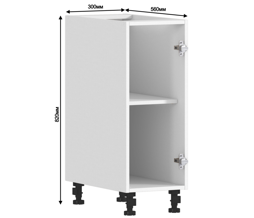 Корпус, Регина корпус для стола 1 дв 30х82 см