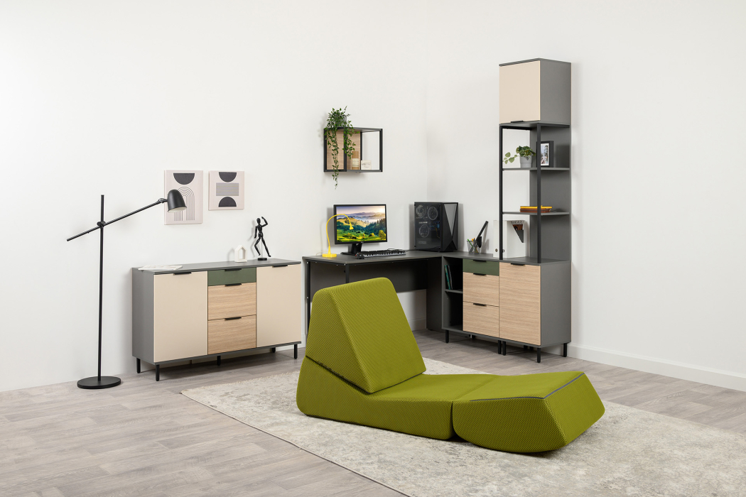 Кресло для отдыха, Кресло Марвэл, сетка зеленая