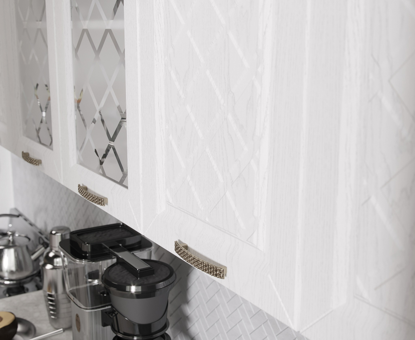 Кухня 2 метра, Кухня Агава 2,0 м Акация Белая МДФ