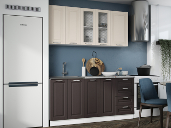 Кухня Вита Шато Крем/Шато Арабика 1,6м МДФ