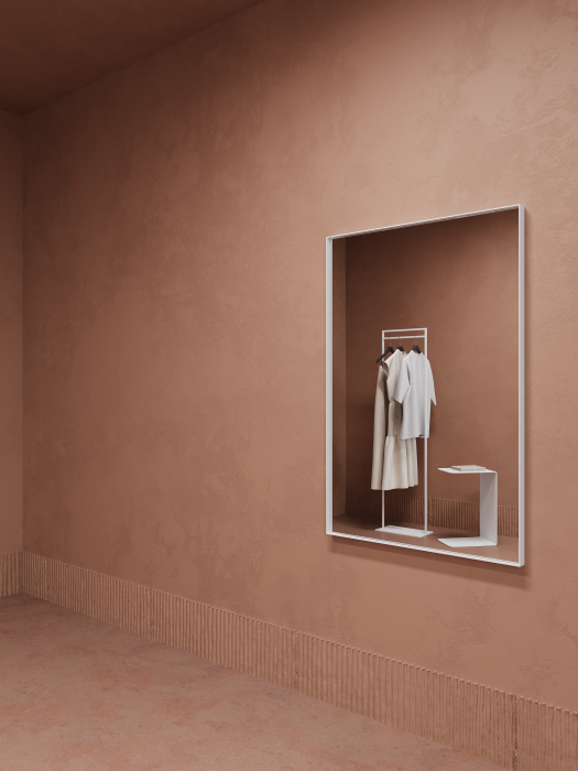 Зеркала в спальню, Зеркало в раме настенное прямоугольное HALFEO S Slim, 120*80 см