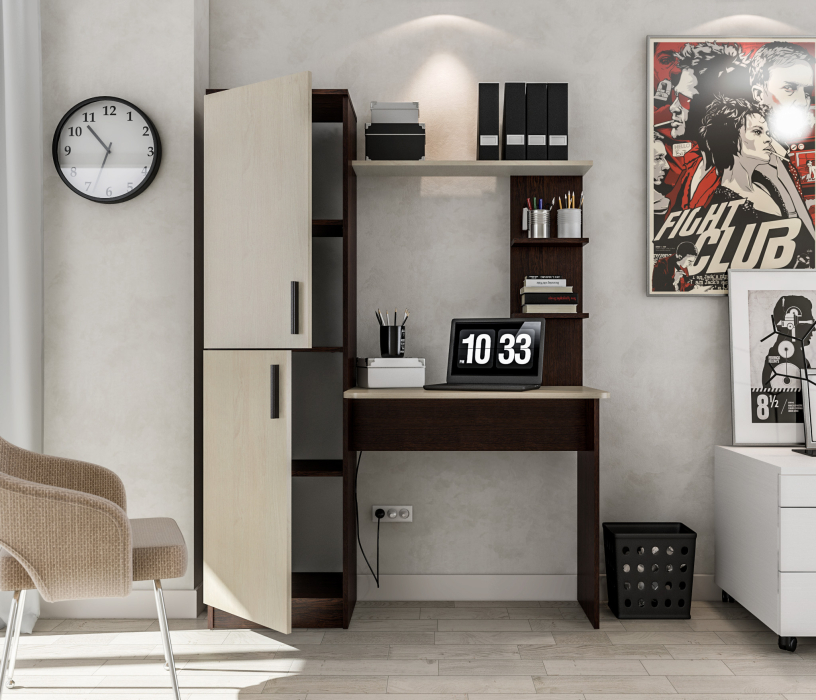 Компьютерные столы, Стеллаж со столом Тесса СБ-2737