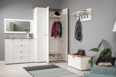 Вешалка Остин 15.12, белая шагрень