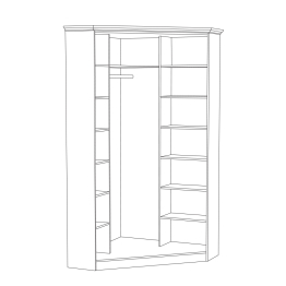 Шкаф для одежды Ливерпуль 13.124.02