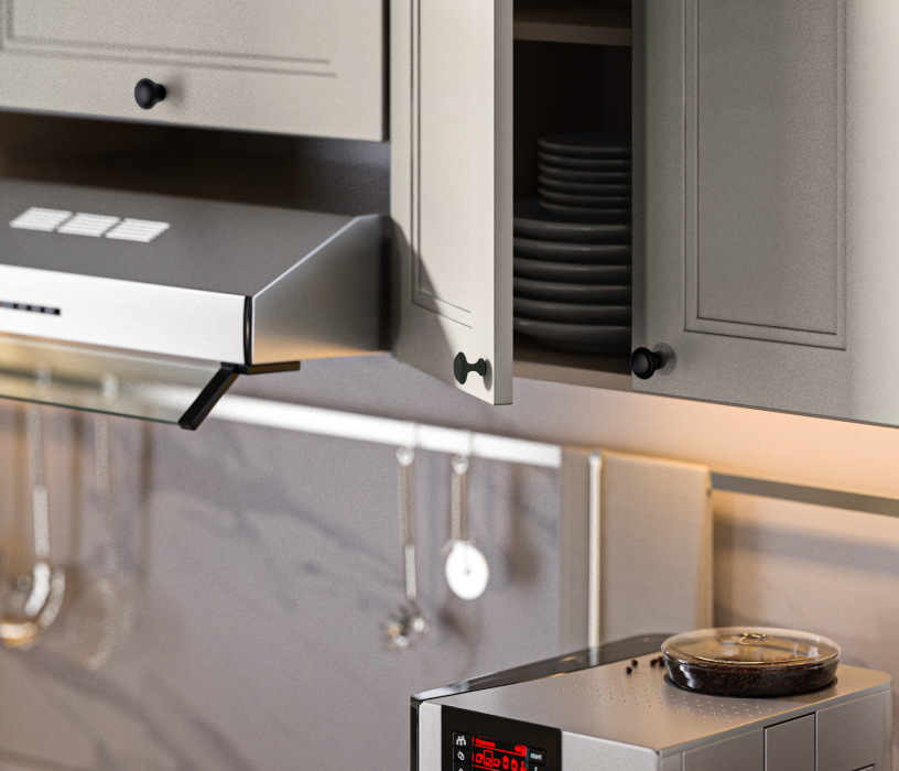 Кухонные гарнитуры, Кухонный гарнитур Регина Белый/МДФ MODERN Кашемир 2 м